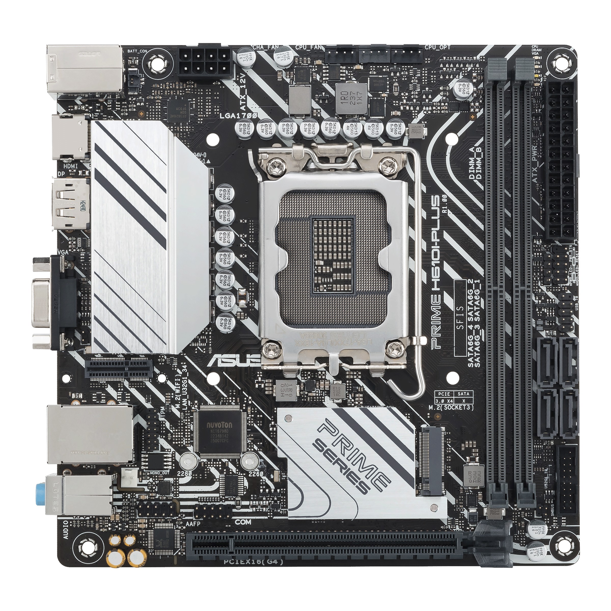 ASUS PRIME H610I-PLUS-CSM Intel H610 LGA 1700 mini ITX - ASUS PRIME