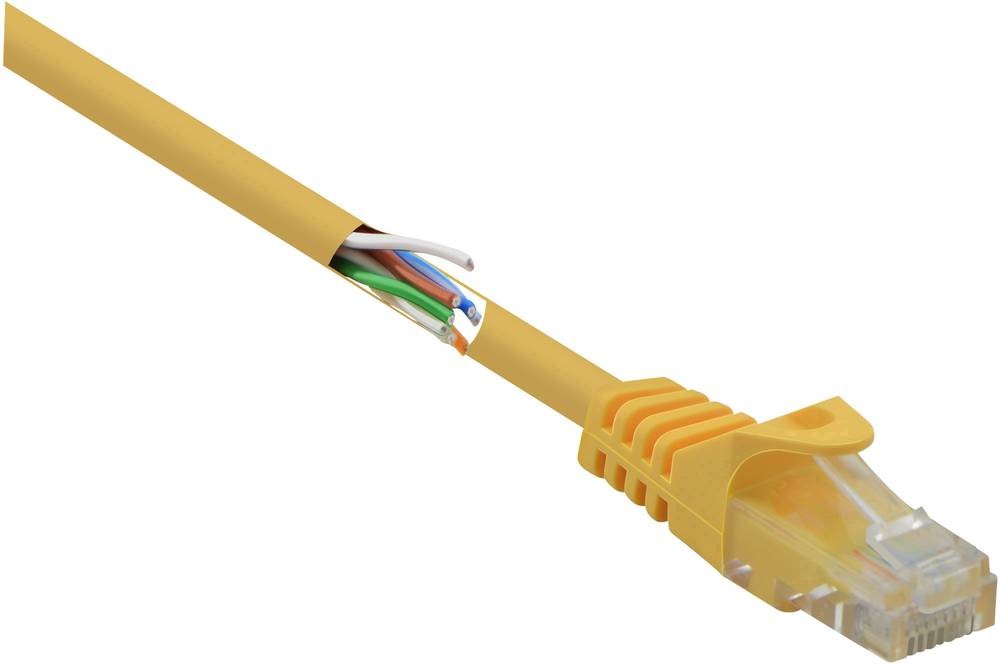 Renkforce RF-5224648 câble de réseau Jaune 0,15 m Cat5e U/UTP (UTP)