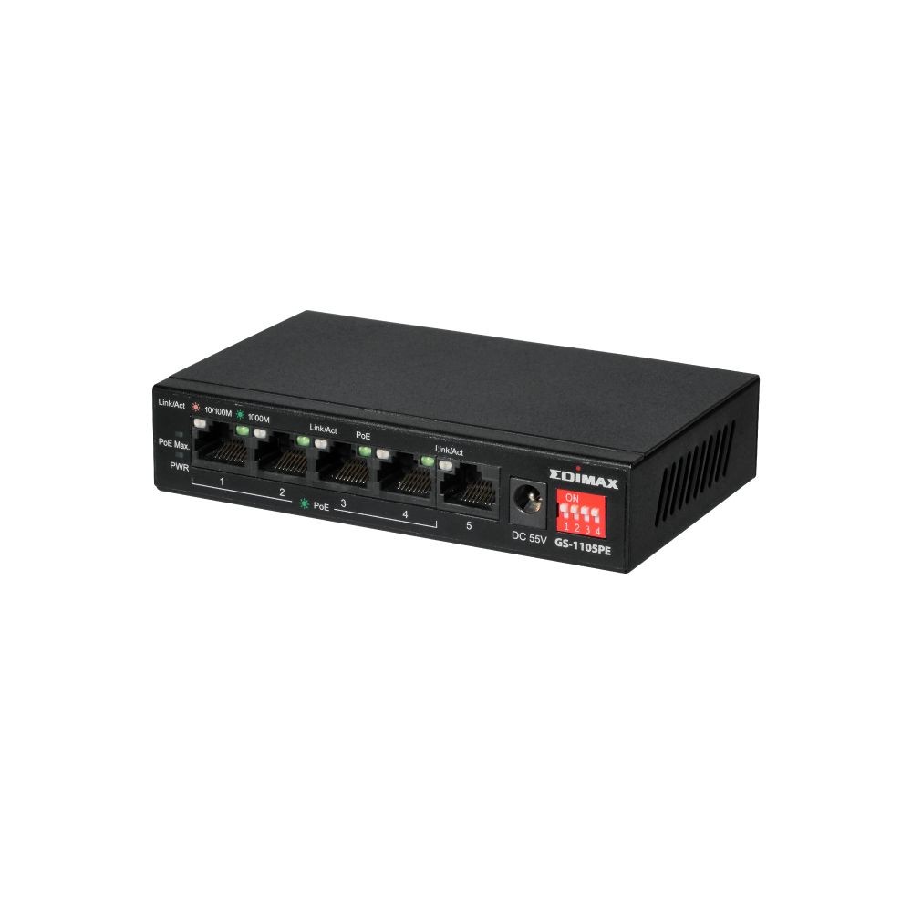 Edimax GS-1105PE network switch Unmanaged Gigabit Ethernet (10/100/