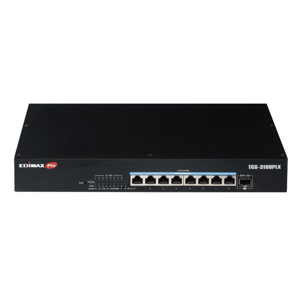 Edimax Switch 8x TGS-3109PLX 2.5GbE Web Smart PoE++ - Switch Géré 2.