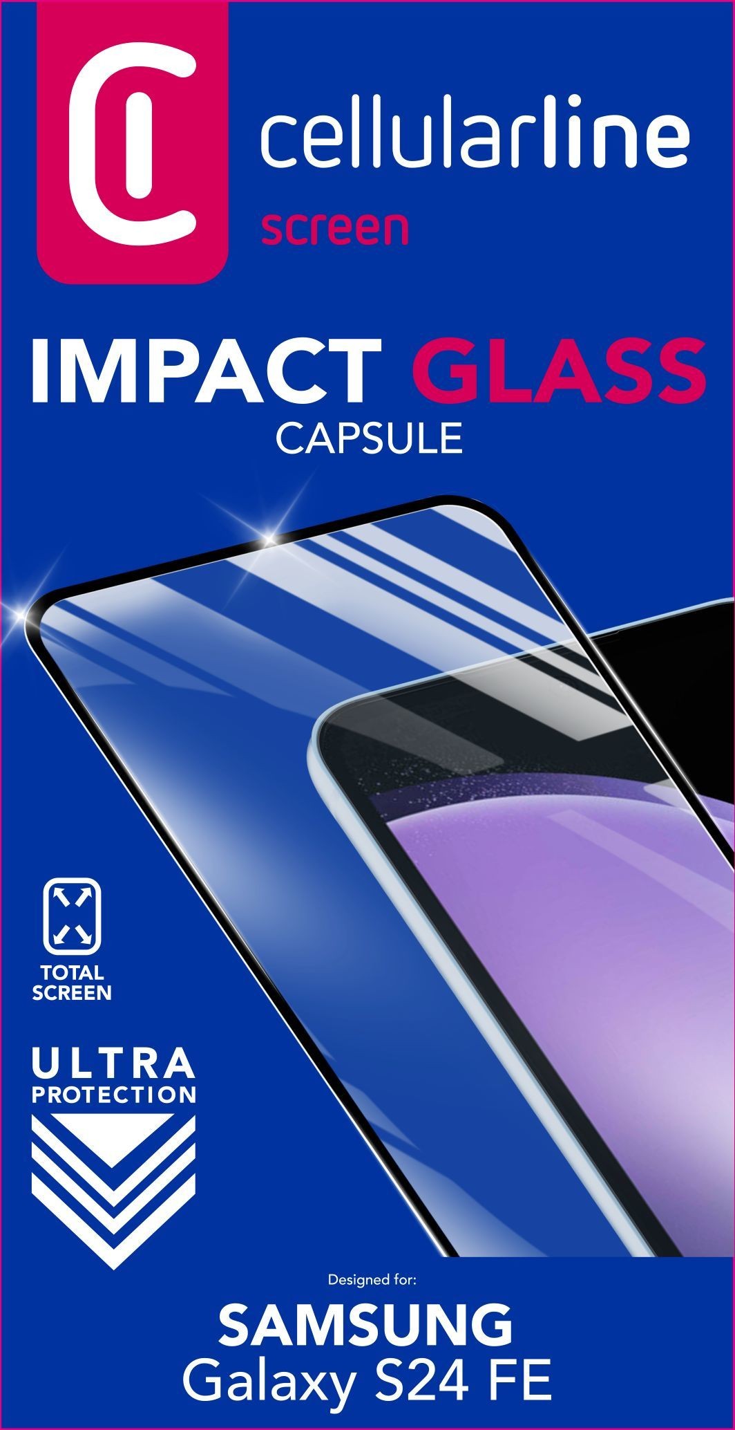 Cellularline Impact Glass Capsule - Galaxy S24 FE/A36/A56/A37 -