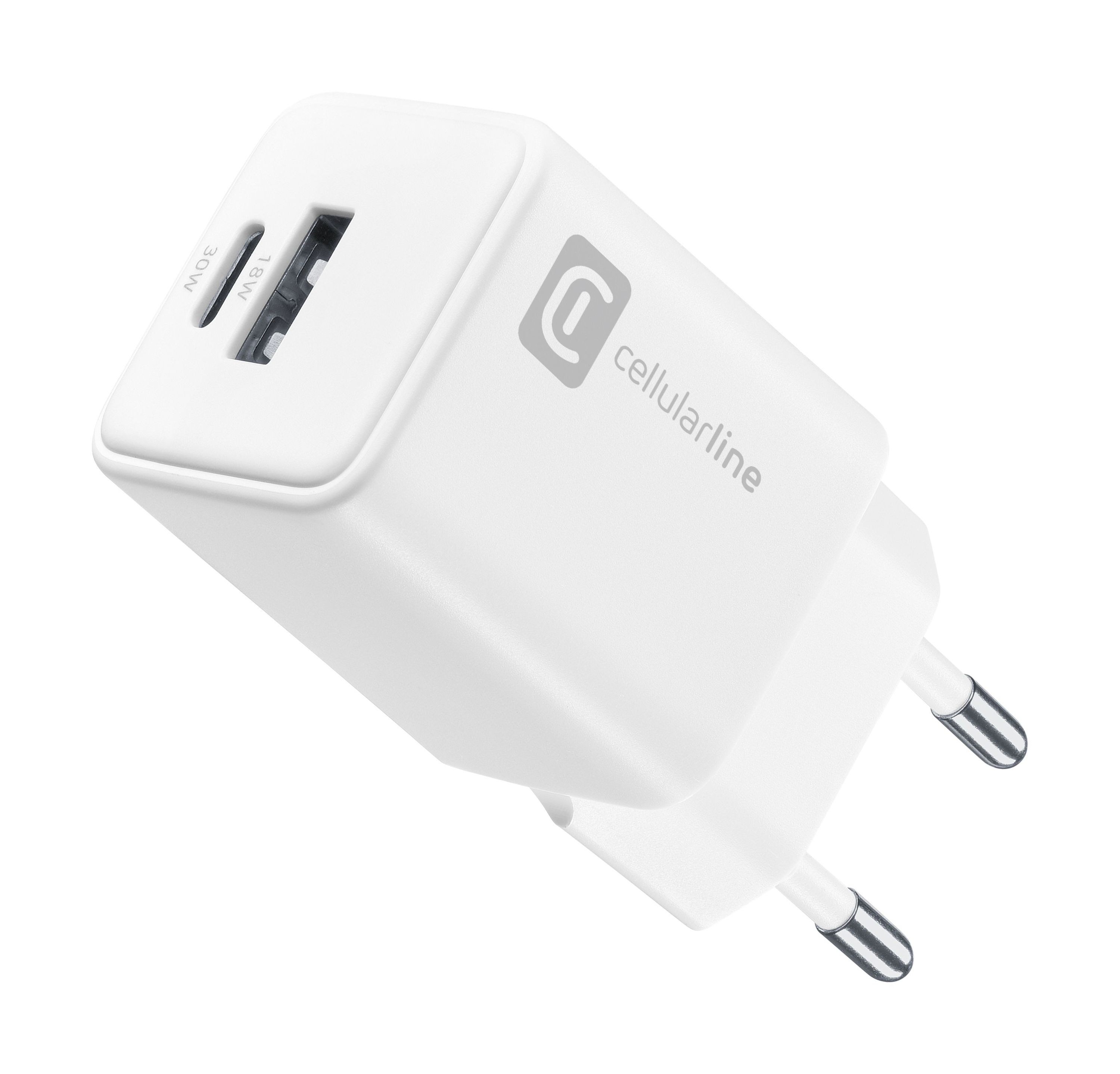 Cellularline Multipower Dual Port 30W - Smartphone, tablet e laptop -