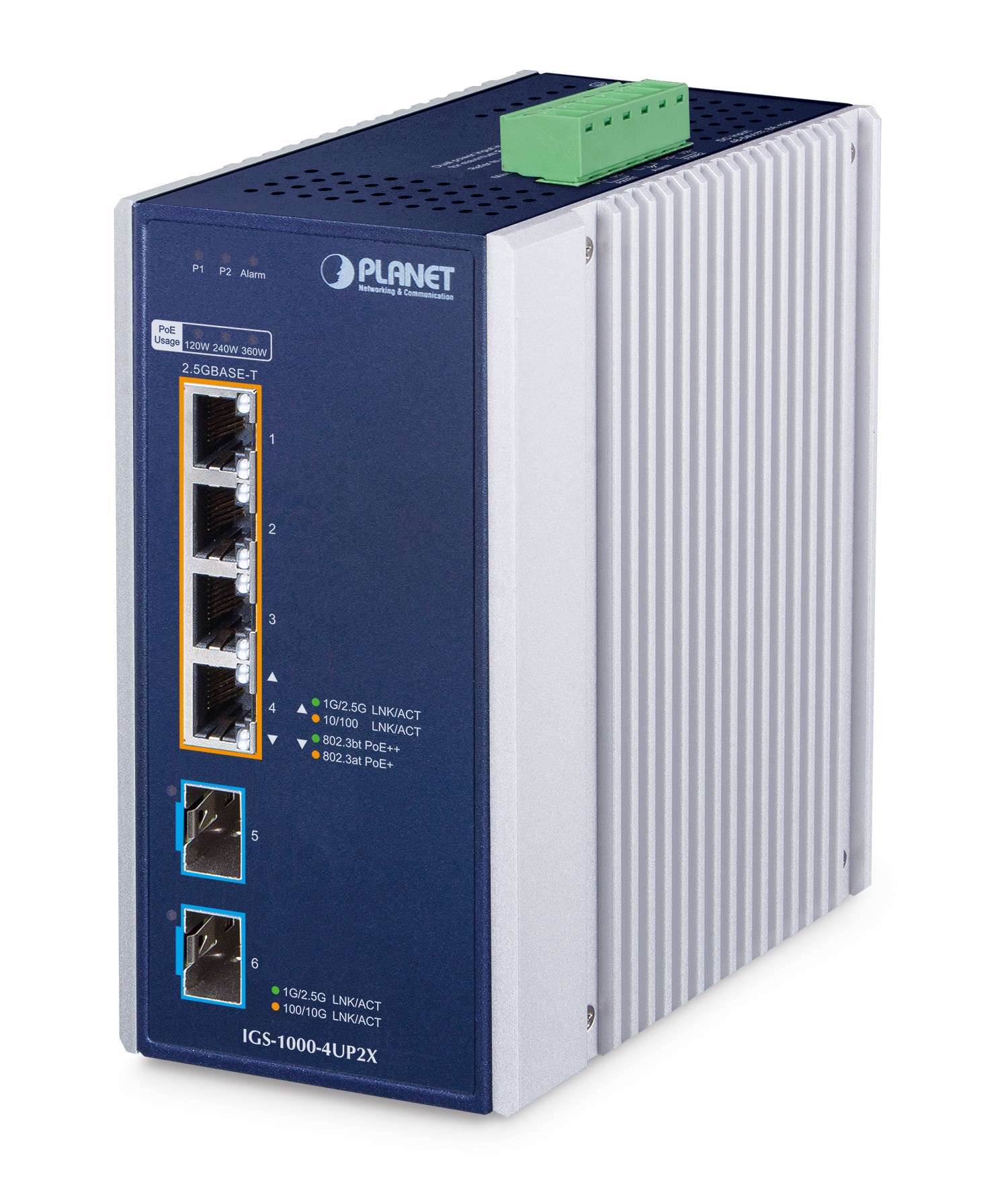 PLANET IGS-1000-4UP2X network switch 2.5G Ethernet (100/1000/2500)