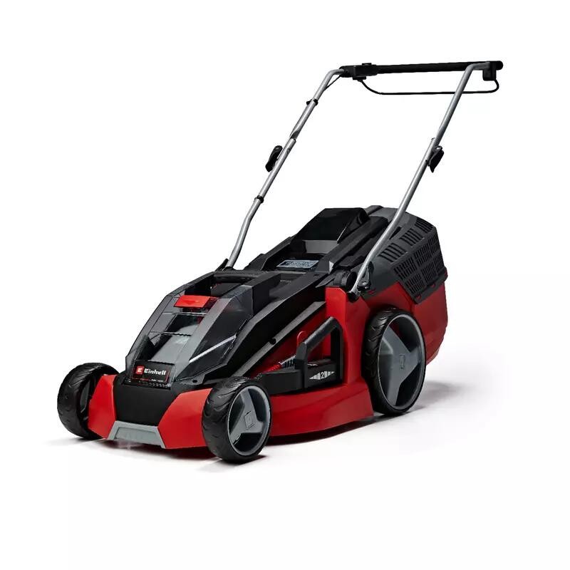 Einhell GE-CM 43 Li M Kit Push lawn mower Battery Black, Grey, Red -