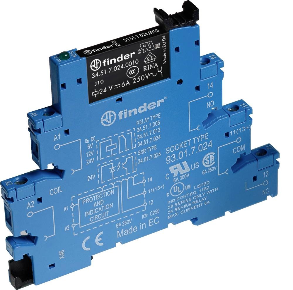 Finder 38.51.7.012.4050 Koppelrelais 12 V/DC 6A 1 Wechsler 1 pc(s)