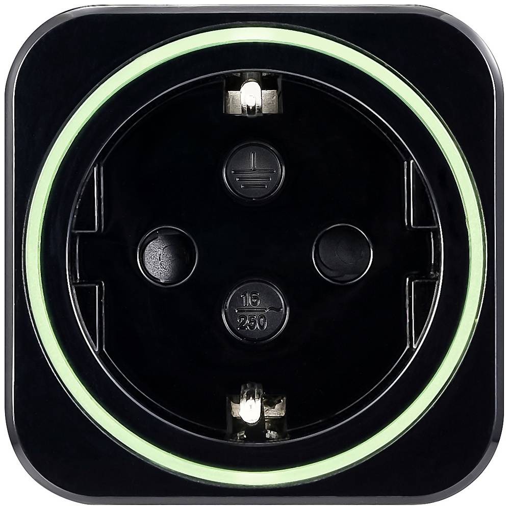 VOLTCRAFT SEM6500 BLACK Energiekosten-Messgerät incl. Funksteckdose,