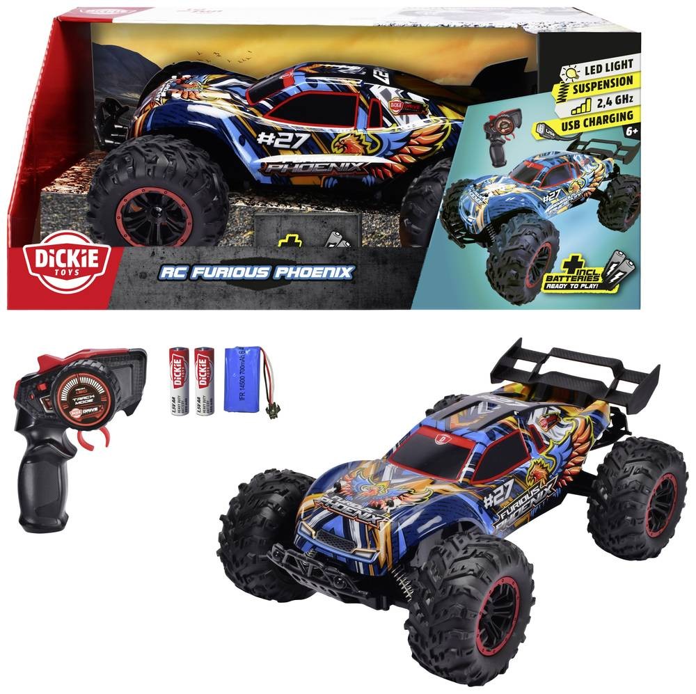 Dickie Toys 201108003 Furious Phoenix 1:10 RC Einsteiger Modellauto