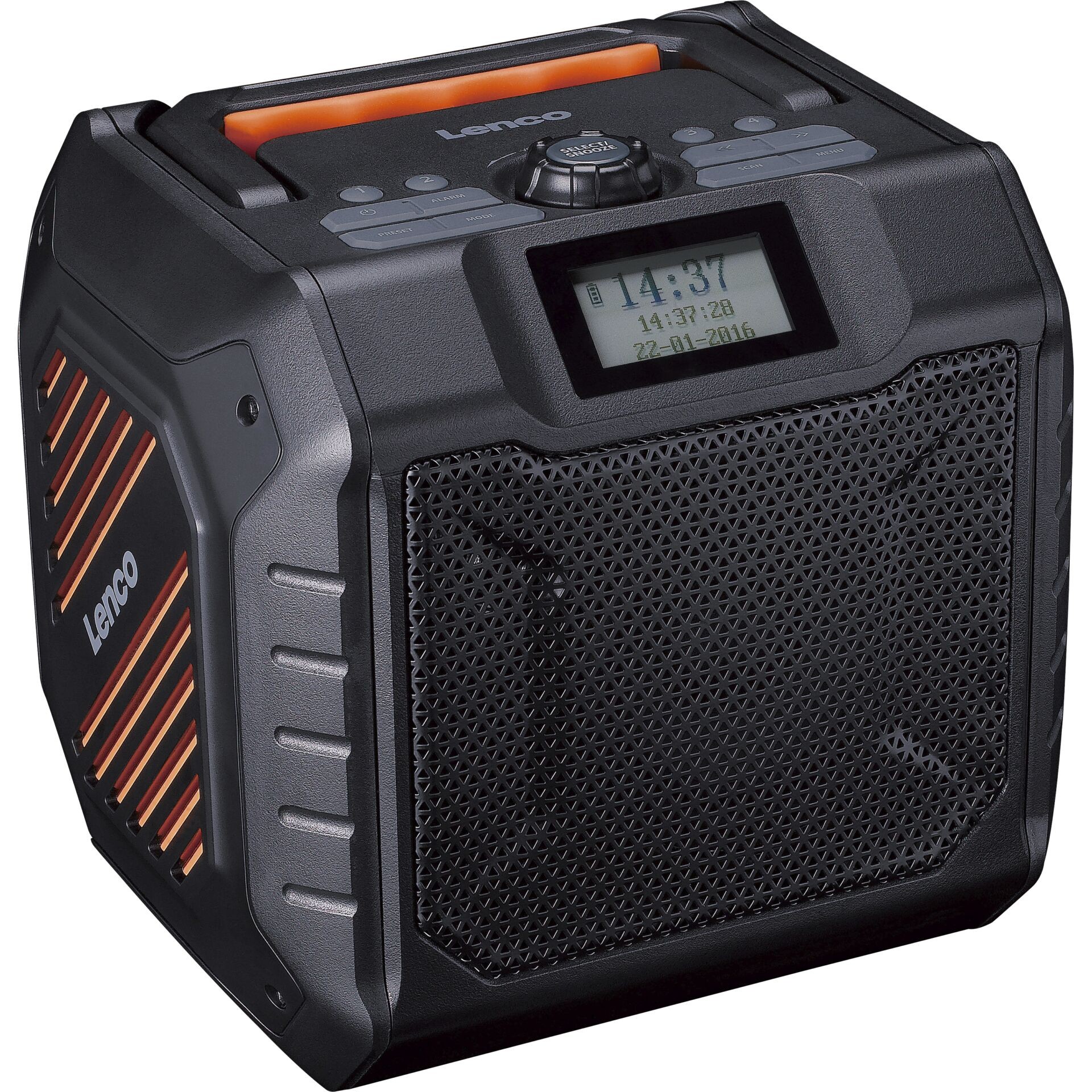 Lenco ODR-160GY radio Portable Analog & digital Black, Orange - Lenco