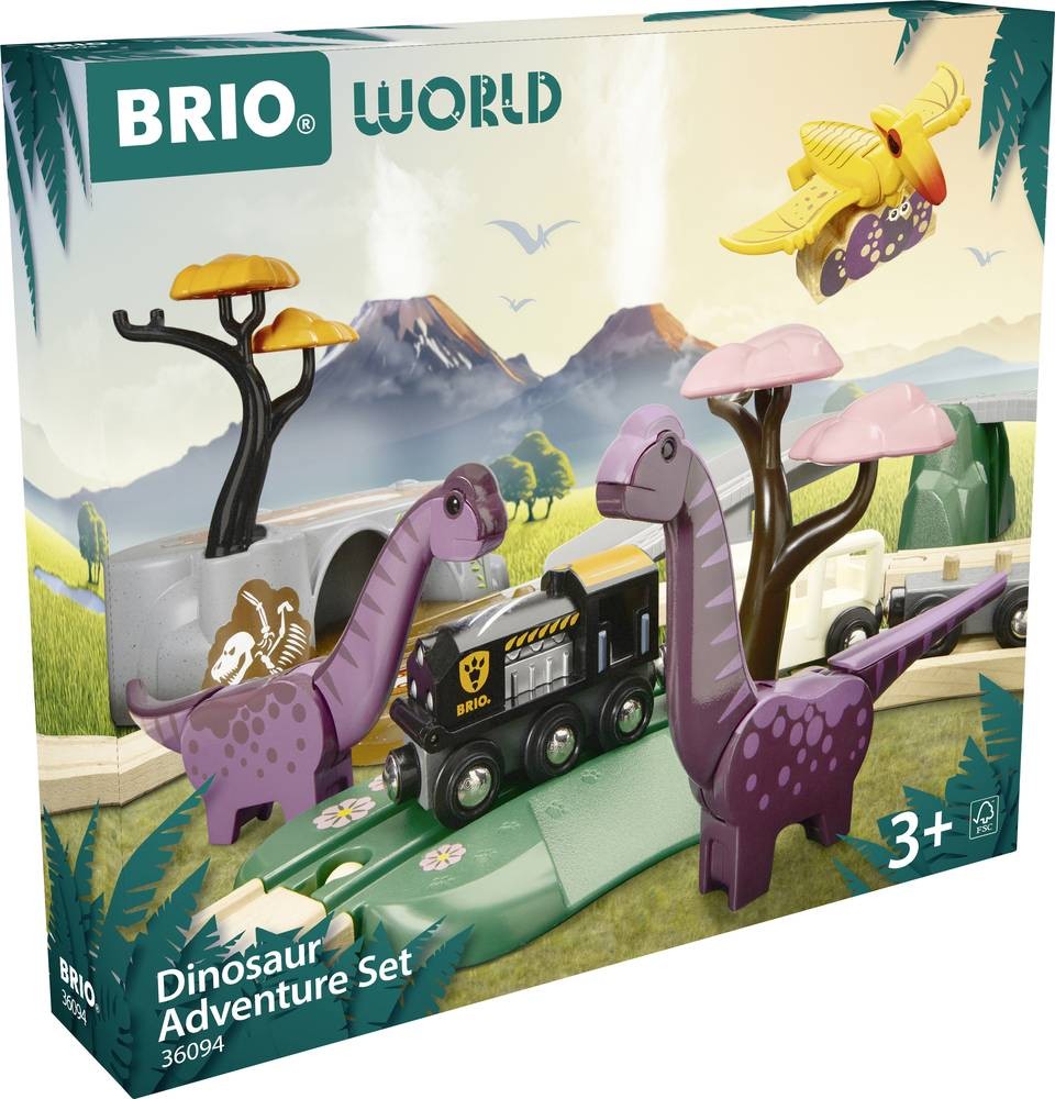 BRIO Dinosaur Adventure Set - BRIO Dinosaur Adventure Set, Train &
