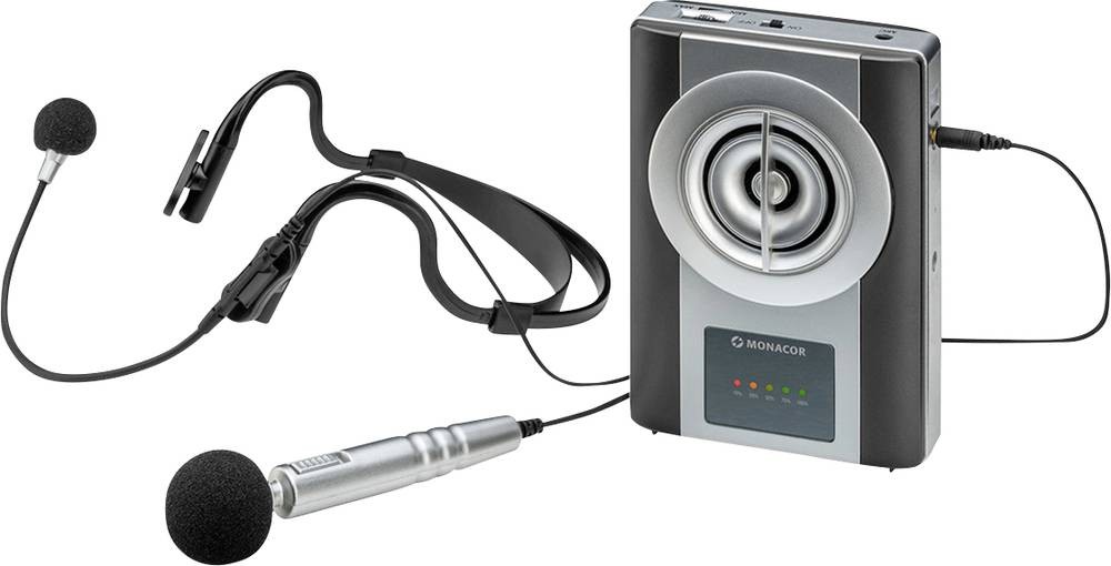 Monacor Hand Sprach-microphone WAP-8 incl. Windschutz, incl. Tasche,