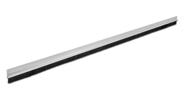 DeLOCK Bürstenstreifen 20 mm mit Alu-Profil gerade - Länge 1 m