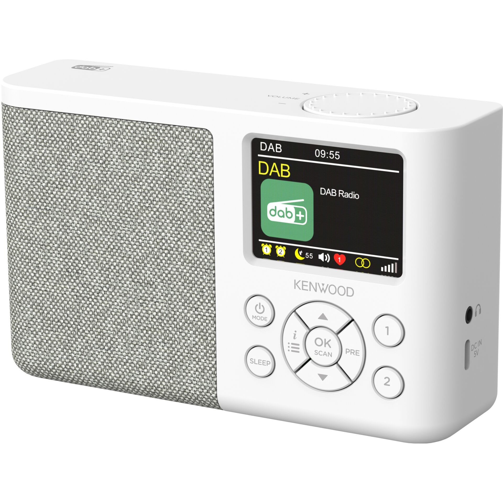 Kenwood CR-M33DAB radio Portable Digital White - Kenwood CR-M33DAB,