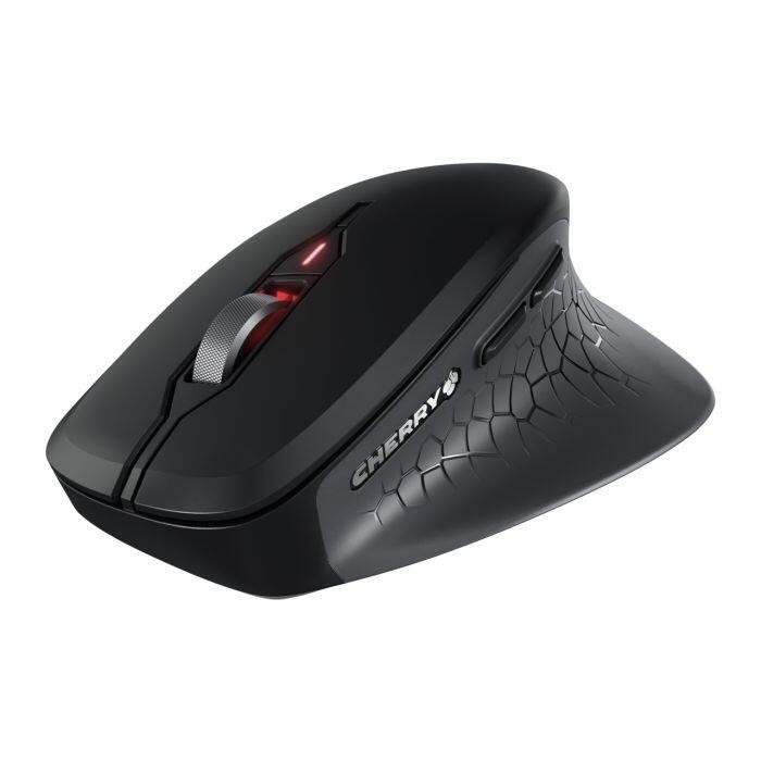 CHERRY MSW Stream Comfort Maus Funk Optisch Schwarz 6 Tasten 4000 dpi