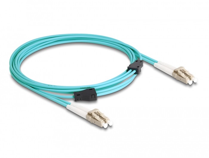 DeLOCK Fiber Optical Cable with metal armouring LC Duplex to LC