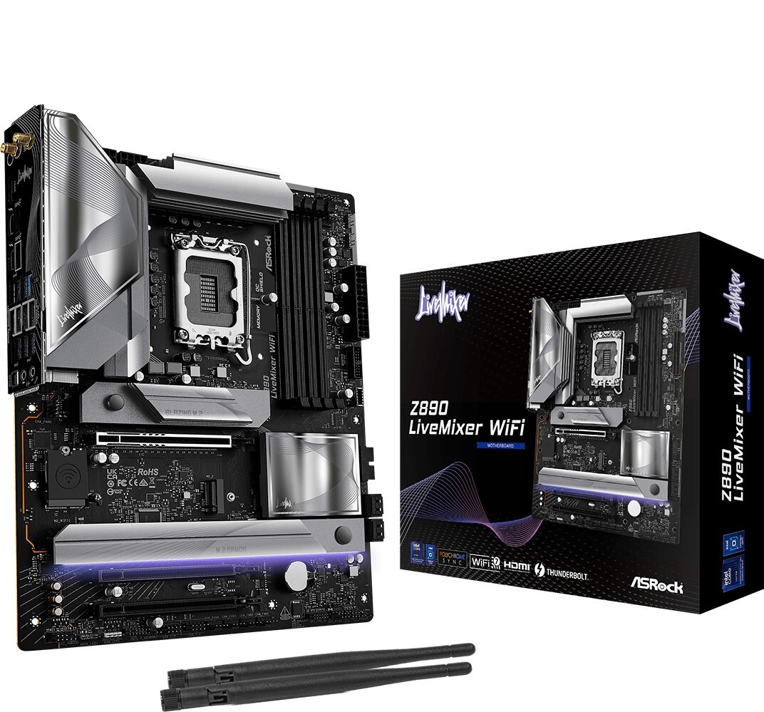 Asrock Z890 LiveMixer WiFi Intel Z890 LGA 1851 (Socket V1) ATX -