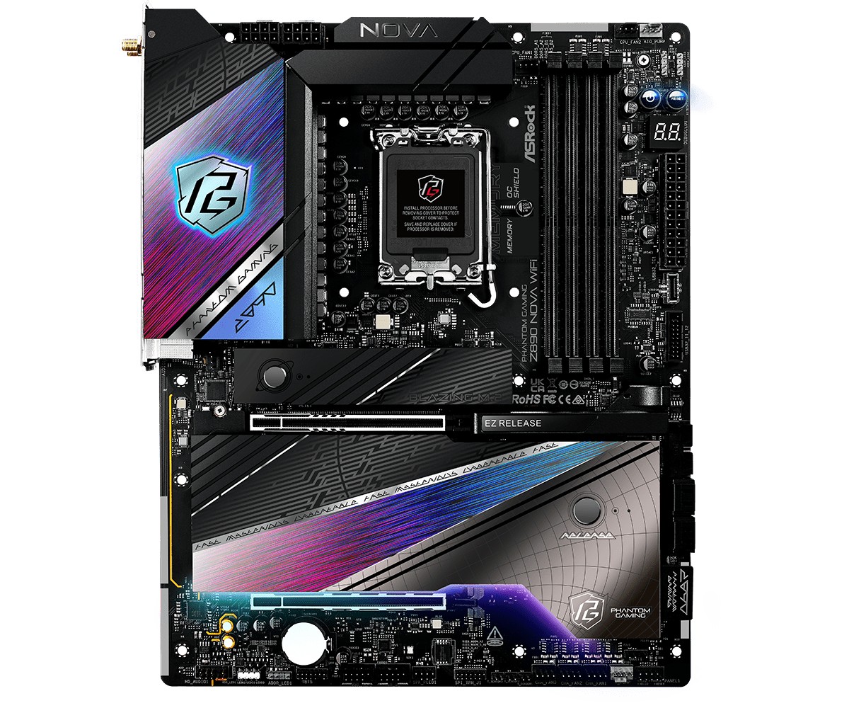 Asrock Phantom Gaming Z890 Nova WiFi Intel Z890 LGA 1851 (Socket V1)