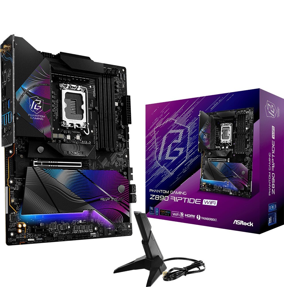 Asrock Z890 Riptide WiFi Intel Z890 LGA 1851 (Socket V1) ATX - Asrock