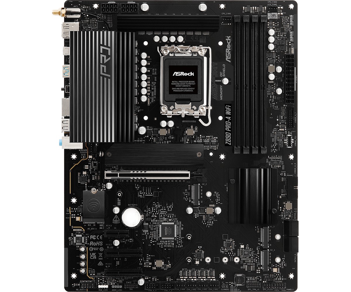 Asrock Z890 Pro-A WiFi Intel Z890 LGA 1851 (Socket V1) ATX - Asrock