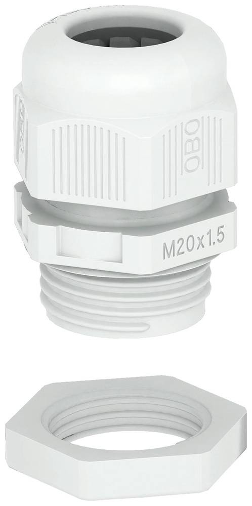 OBO Bettermann 2022764 Kabelverschraubung 1.5mm plastic, PA light