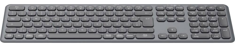 Hama WK-550 Funk Tastatur Deutsch, QWERTZ Schwarz Multimediatasten