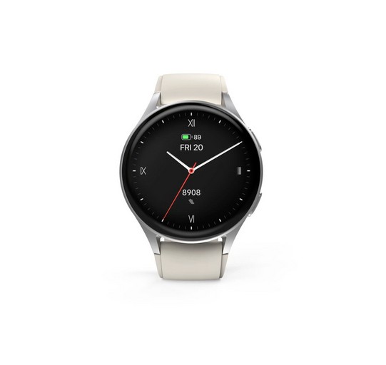 Hama Smartwatch 8900 GPS AMOLED Silber IP68 Fitnessuhr