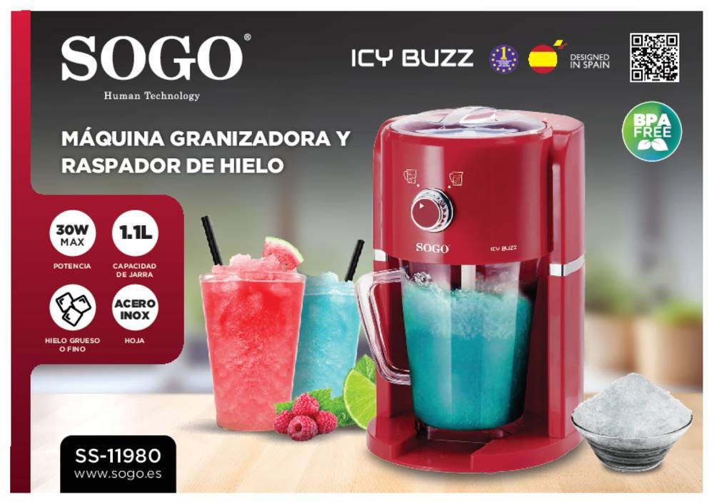 Sogo PIC-SS-11980 ice cream maker Ice cream shake maker 1.1 L 30 W