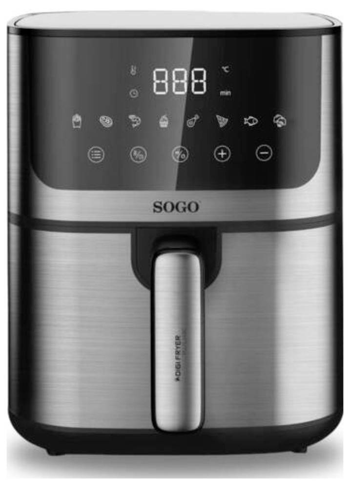 Sogo DIGIFRYER1400 Single 5 L Stand-alone 1400 W Hot air fryer Black,