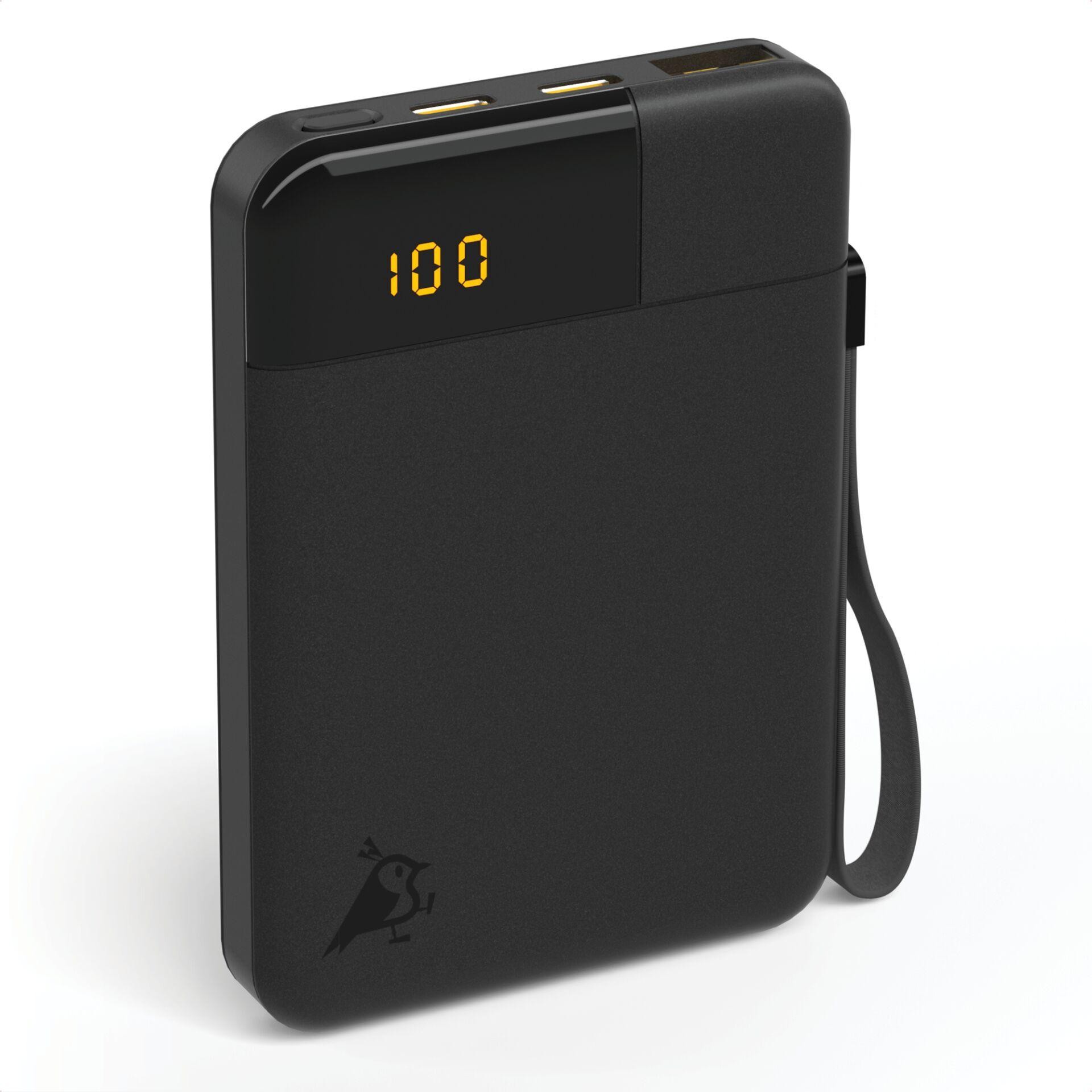 Aqiila Powerbird B5B Powerbank 5000 mAh LiPo USB-A, USB-C Schwarz
