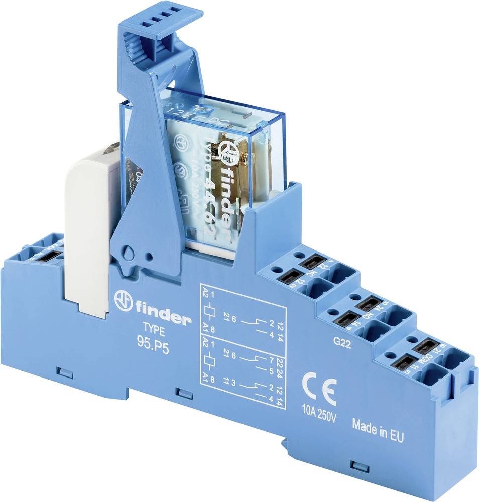 Finder 48.P8.7.012.0050 Koppelrelais 12 V/DC 10A 2 Wechsler 1 pc(s)