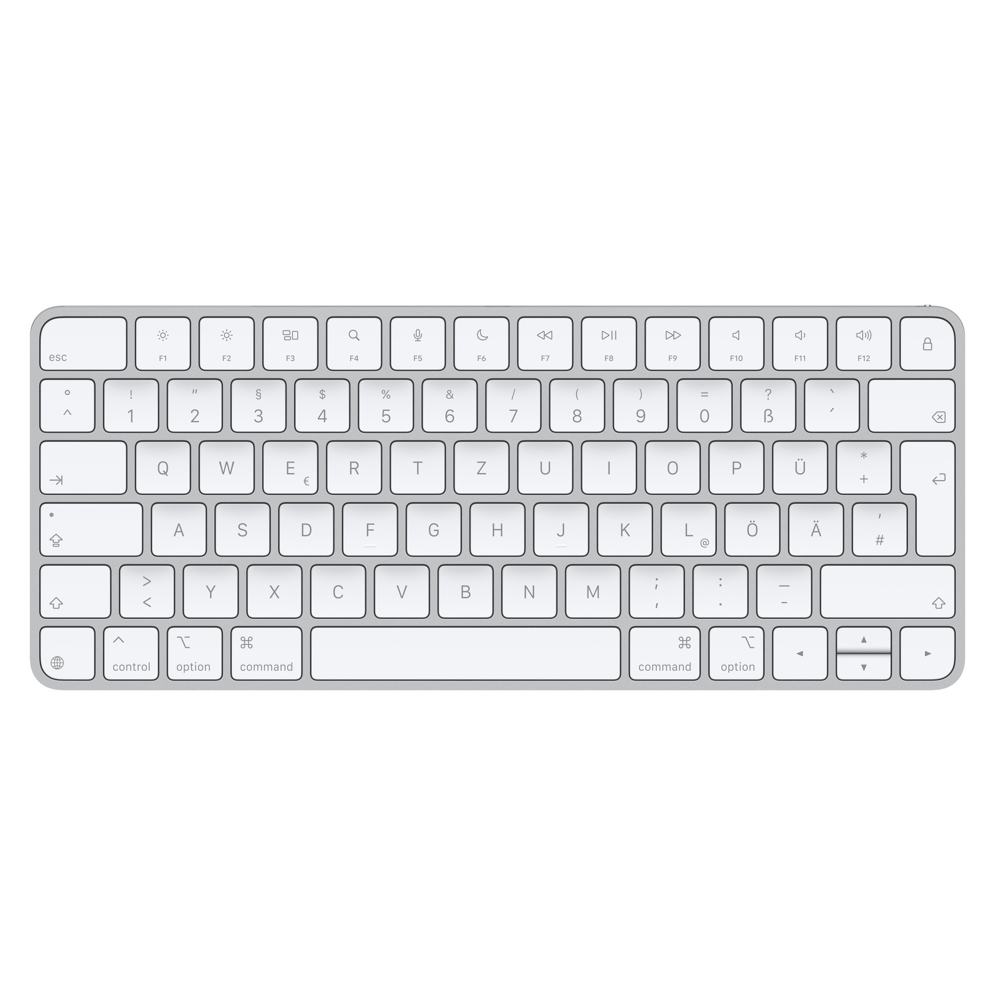 Apple Magic Keyboard Bluetooth Tastatur Deutsch, QWERTZ, Mac Weiß