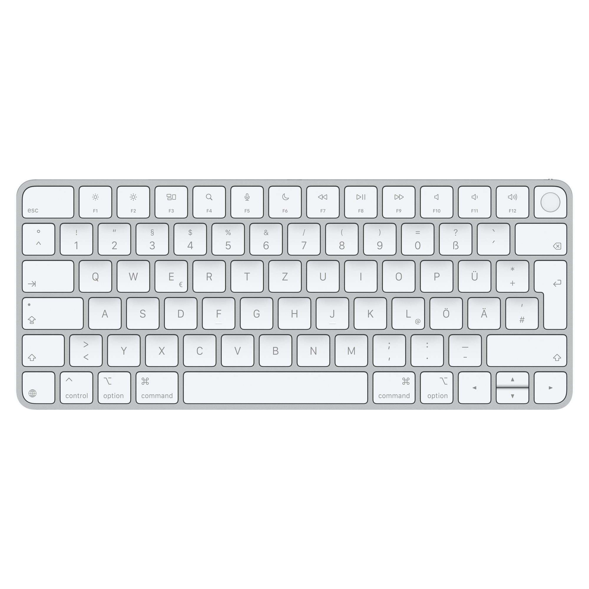 Apple Magic Keyboard Touch ID Bluetooth Tastatur Deutsch, QWERTZ,