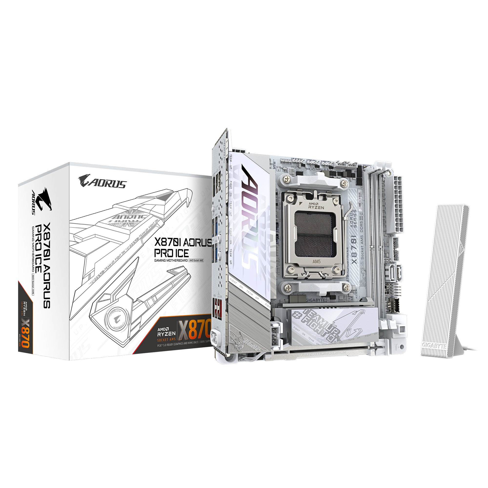 GIGABYTE X870I AORUS PRO ICE Carte mère - Compatible avec les