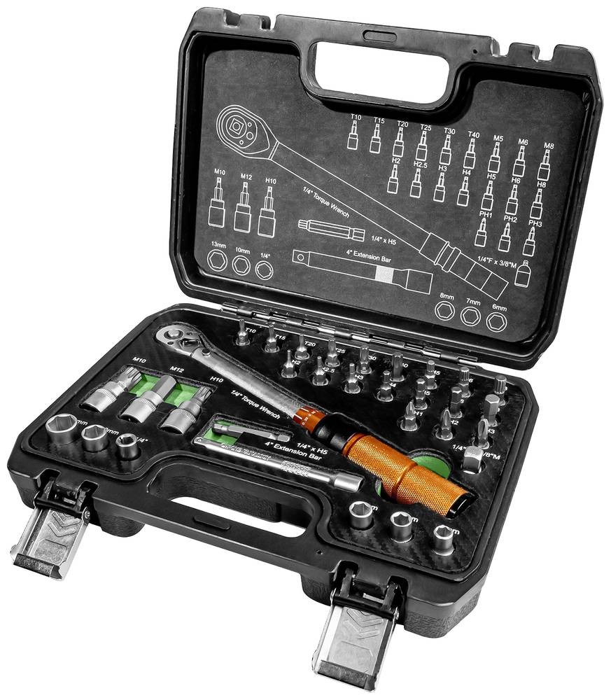 Brüder Mannesmann M18315 Drehmomentschlüssel-Set 1/4\ (6.3 mm) 5 -