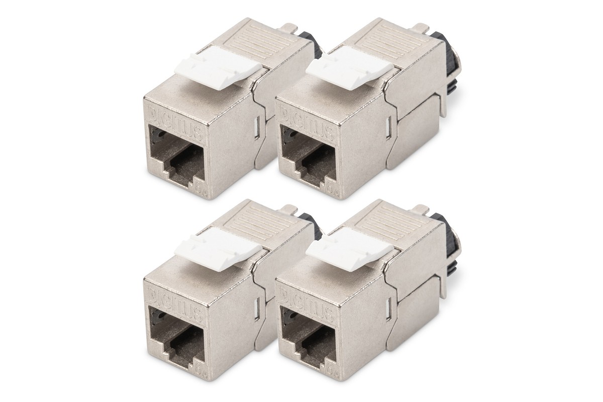 Digitus DN-93617-4 RJ45-Einbaumodul Keystone CAT 6a 4St.