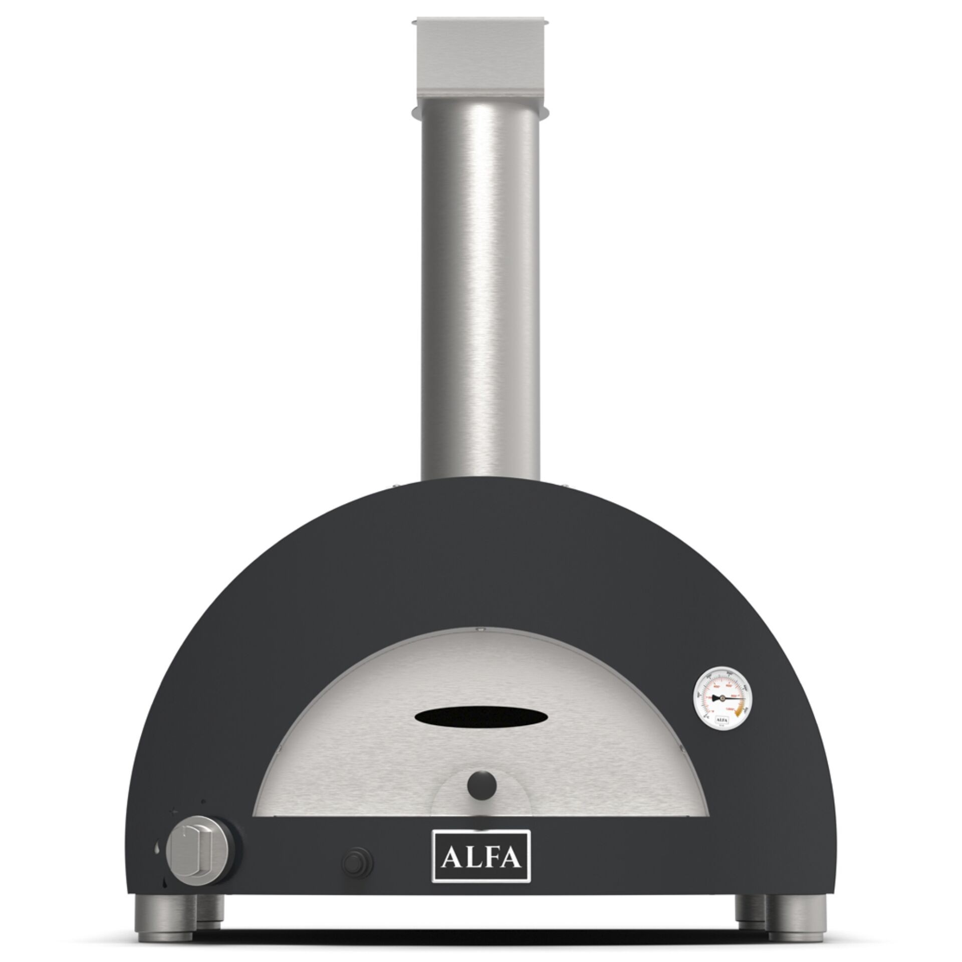 Alfa Forni Moderno 1 Pizza Gas Schiefer gris
