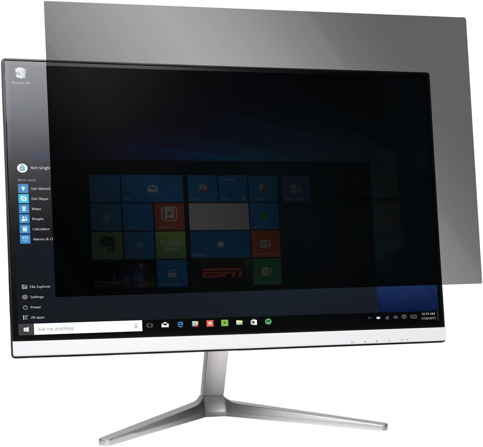 Kensington 2-way Removable Privacy Screen Filter for 24" Monitors 16: