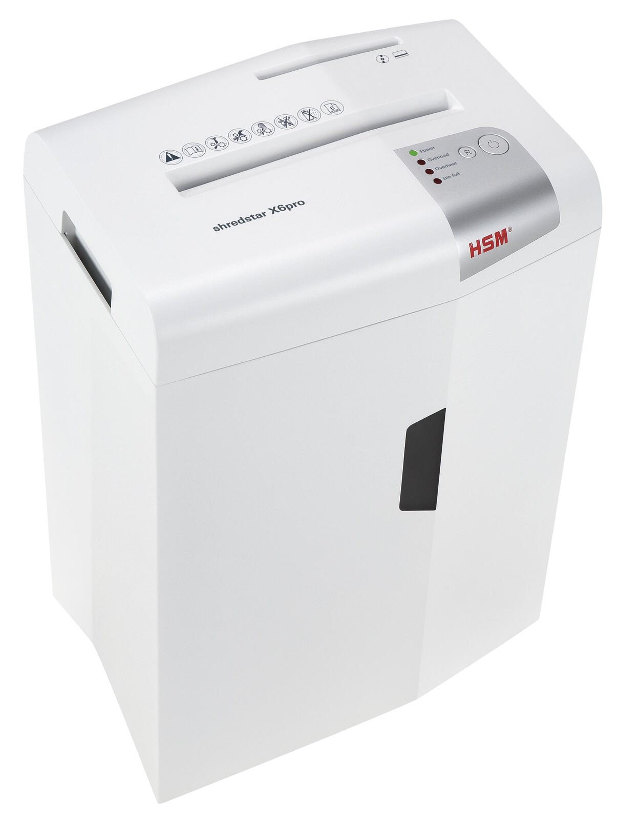 HSM Shredstar X6 pro Aktenvernichter 7 Blatt Partikelschnitt 2 x 15