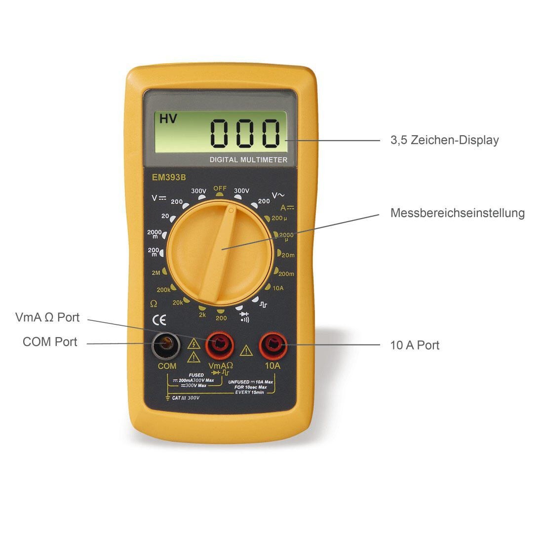 Hama 00223565 multimeter Digital multimeter CAT III 300V - Hama