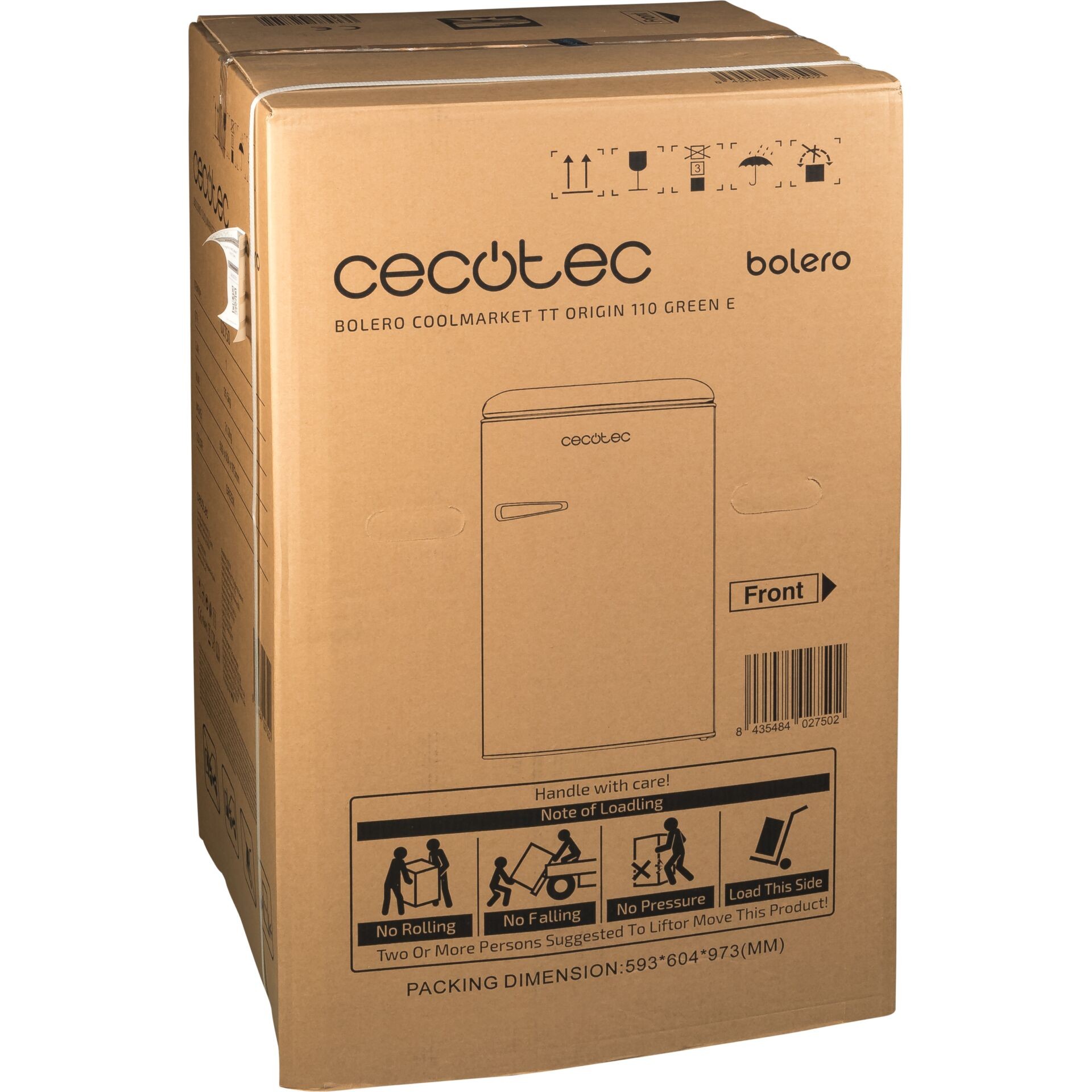 Cecotec Bolero CoolMarket TT Origin Freestanding 110 L Green -