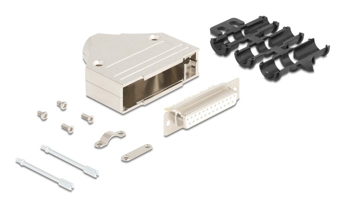 DeLOCK 67135 wire connector D-Sub (25-pin) Silver - DeLOCK 67135, D-