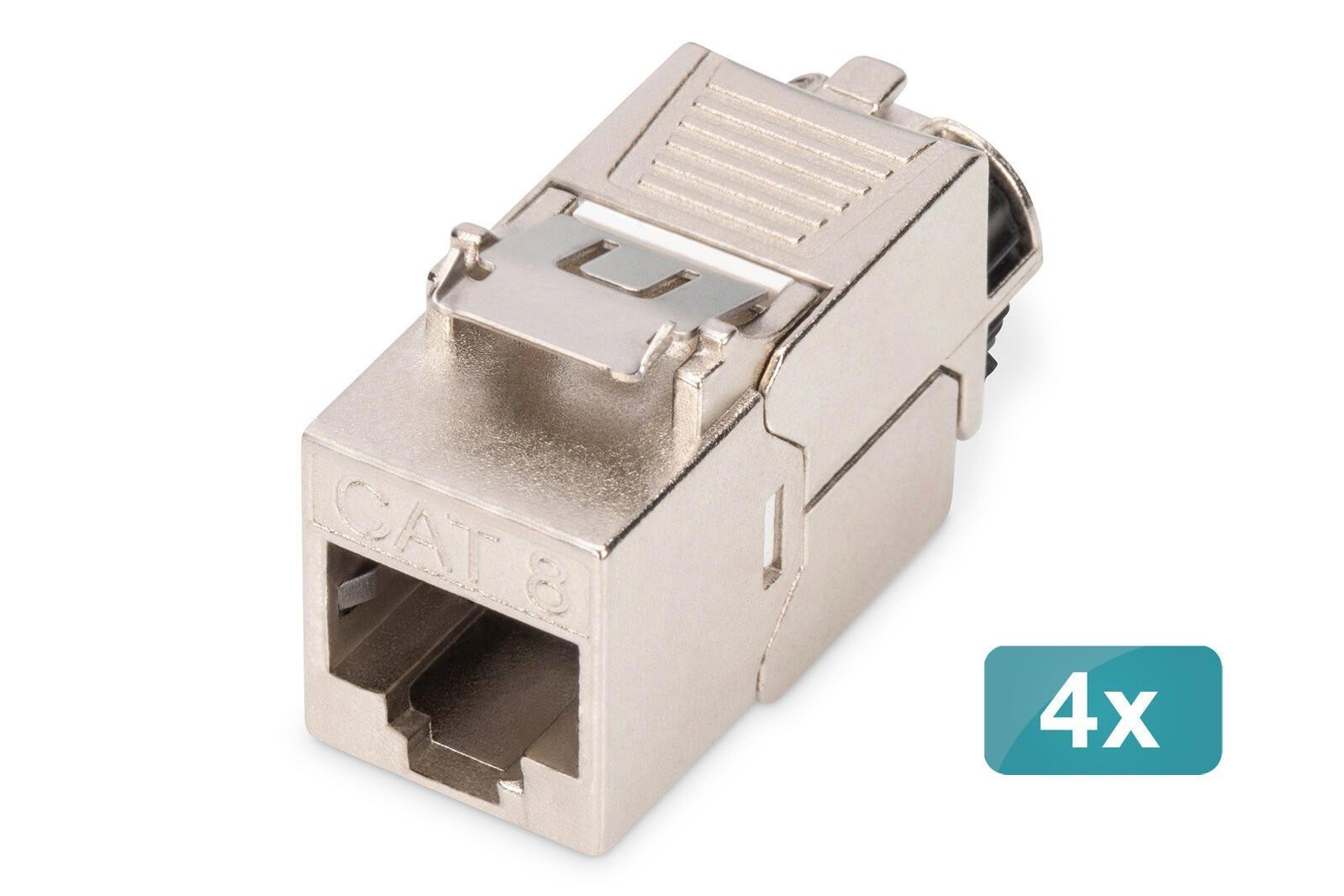 Digitus Cat.8.I Keystone module geschirmt, werkzeugfrei, Staubkappe,