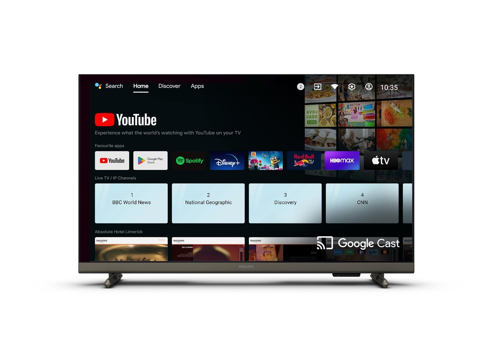 Philips 32HFL4518/12 hospitality TV 81.3 cm (32") HD 250 cd/m² Smart