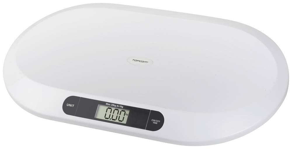 Topcom WG-2490 Babywaage WG-2490 digital Wägebereich (max.)=20kg Wei