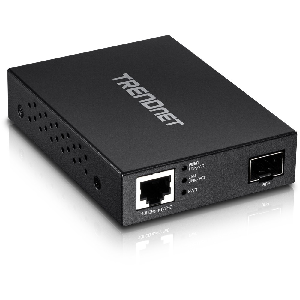 Trendnet TFC-PGSFP network media converter 2000 Mbit/s Black -