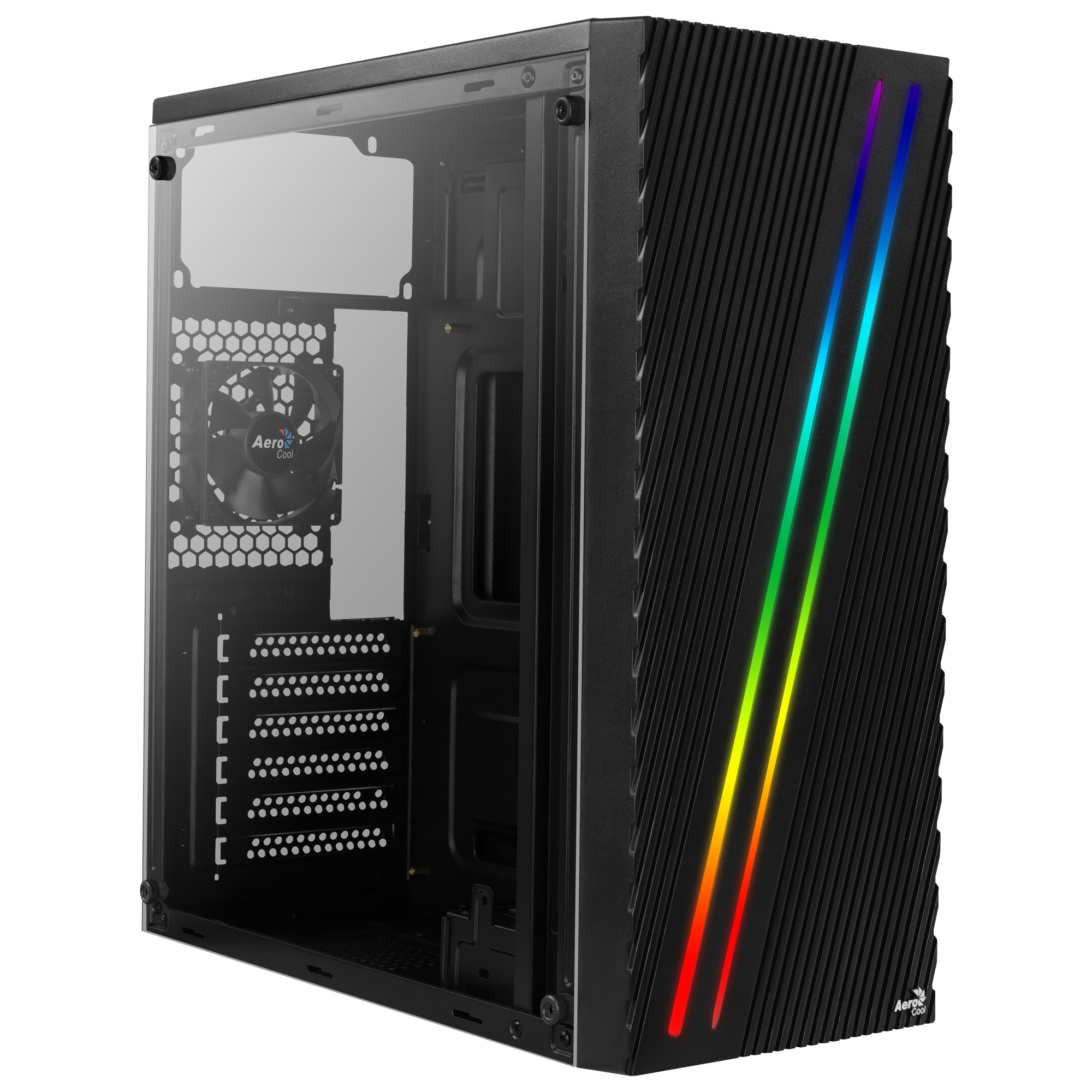 Aerocool Streak Midi Tower Noir - Aerocool Streak, Midi Tower, PC,