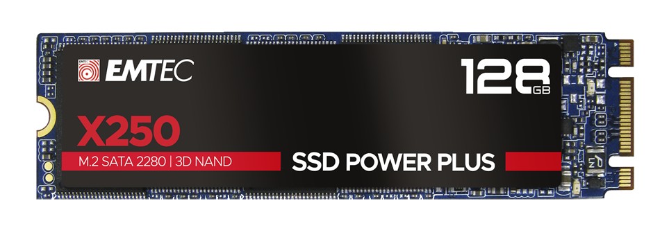 Emtec X250 128 GB M.2 Serial ATA III 3D NAND - Emtec X250, 128 GB, M.