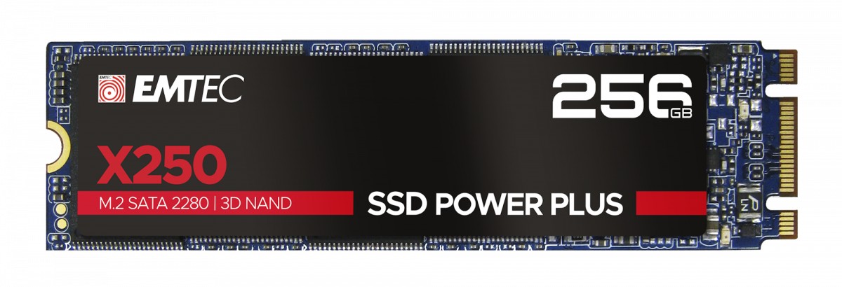 Emtec X250 256 GB M.2 Serial ATA III 3D NAND - Emtec X250, 256 GB, M.