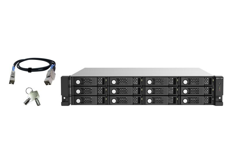 QNAP TL-R1220Sep-RP HDD/SSD enclosure Black, Grey 2.5/3.5" - QNAP TL-