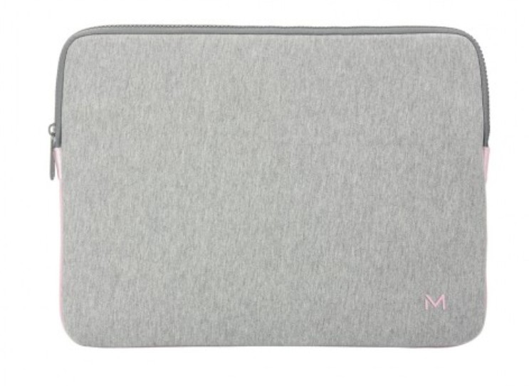 Mobilis 049015 laptop case 35.6 cm (14") Sleeve case Grey, Pink -