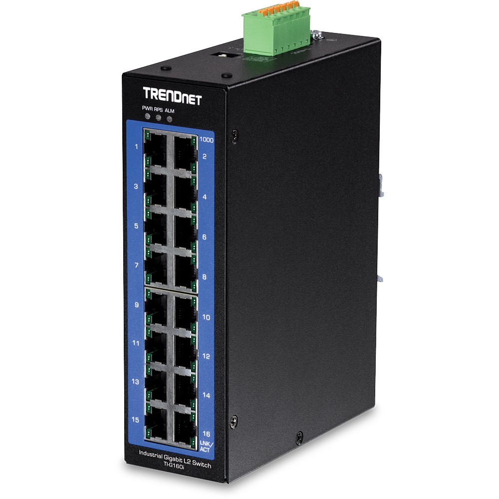 Trendnet TI-G160i Managed L2 Gigabit Ethernet (10/100/1000) Black -